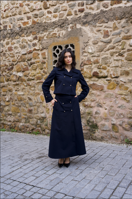 Qamar double-breasted jacket